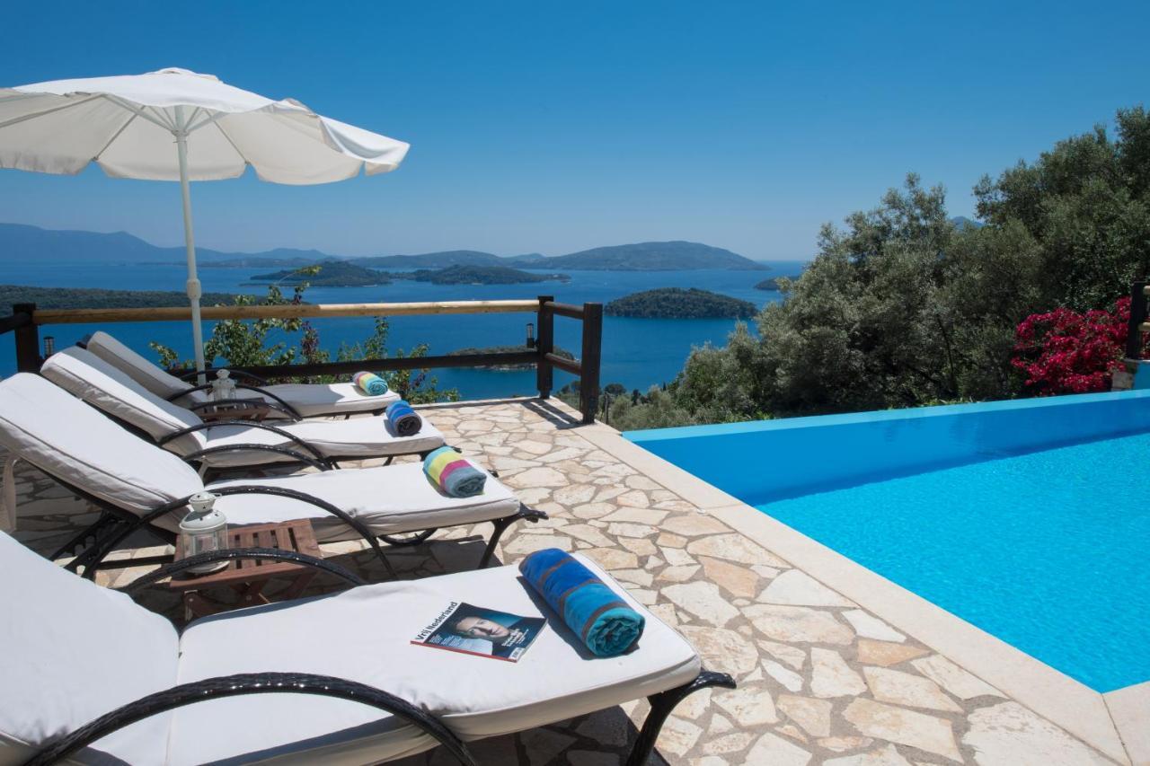 Villa Pasithea - Breathtaking Seaviews, Infinity Pool, Privacy, Close To The Beach Nidrí Kültér fotó